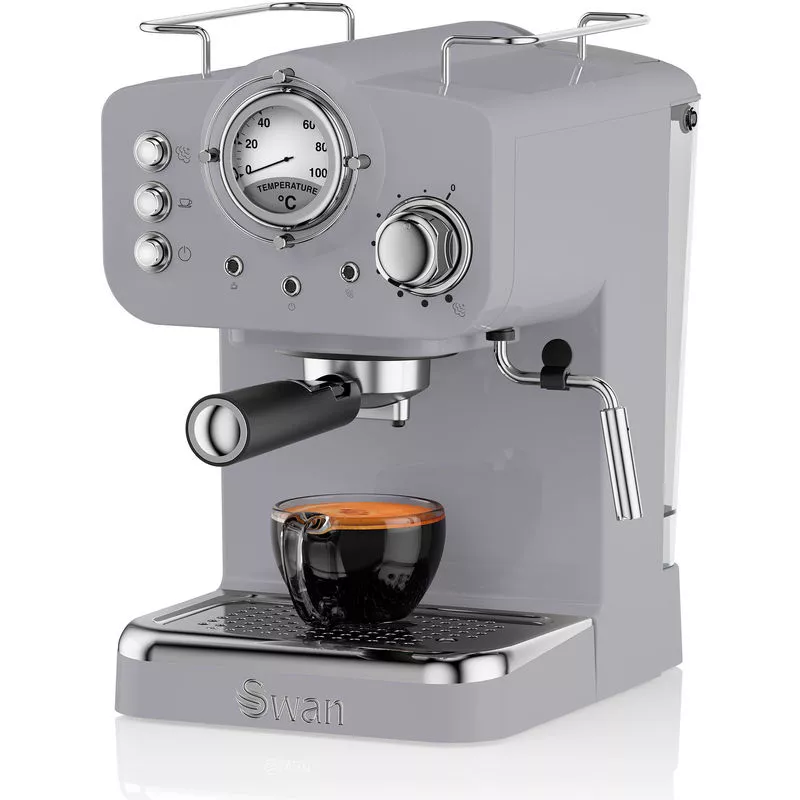 Swan - Retro Cafetera Express para Espresso y Cappucino
