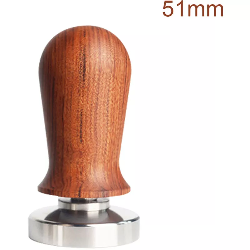 Tamper De Café Tamper De Café Expreso De Acero Inoxidable Con Mango De Madera Elegante Tamper De Mano De Espresso Con Resorte, 51 Mm Marrón En Oferta Tamper De Café Tamper De Café Expreso De Acero Inoxidable Con Mango De Madera Elegante Tamper De Mano De Espresso Con Resorte
