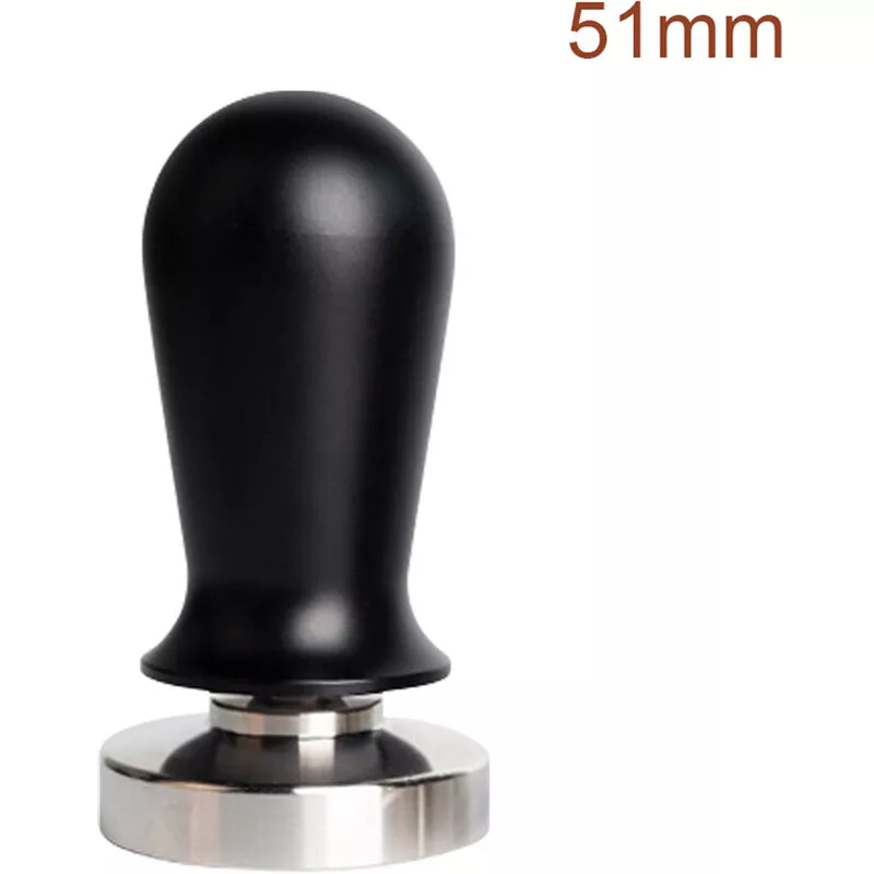 Tamper De Café Tamper De Café Expreso De Acero Inoxidable Con Mango De Madera Elegante Tamper De Mano De Espresso Con Resorte, 51 Mm Negro En Oferta Tamper De Café Tamper De Café Expreso De Acero Inoxidable Con Mango De Madera Elegante Tamper De Mano De Espresso Con Resorte