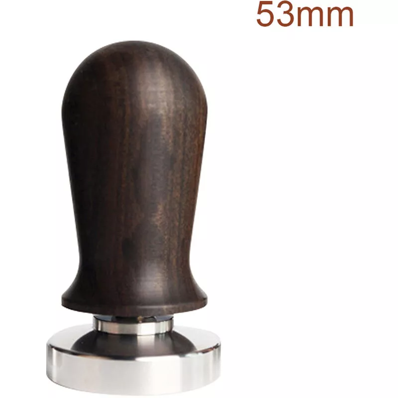 Tamper De Café Tamper De Café Expreso De Acero Inoxidable Con Mango De Madera Elegante Tamper De Mano De Espresso Con Resorte, 53 Mm Marrón Oscuro En Oferta Tamper De Café Tamper De Café Expreso De Acero Inoxidable Con Mango De Madera Elegante Tamper De Mano De Espresso Con Resorte