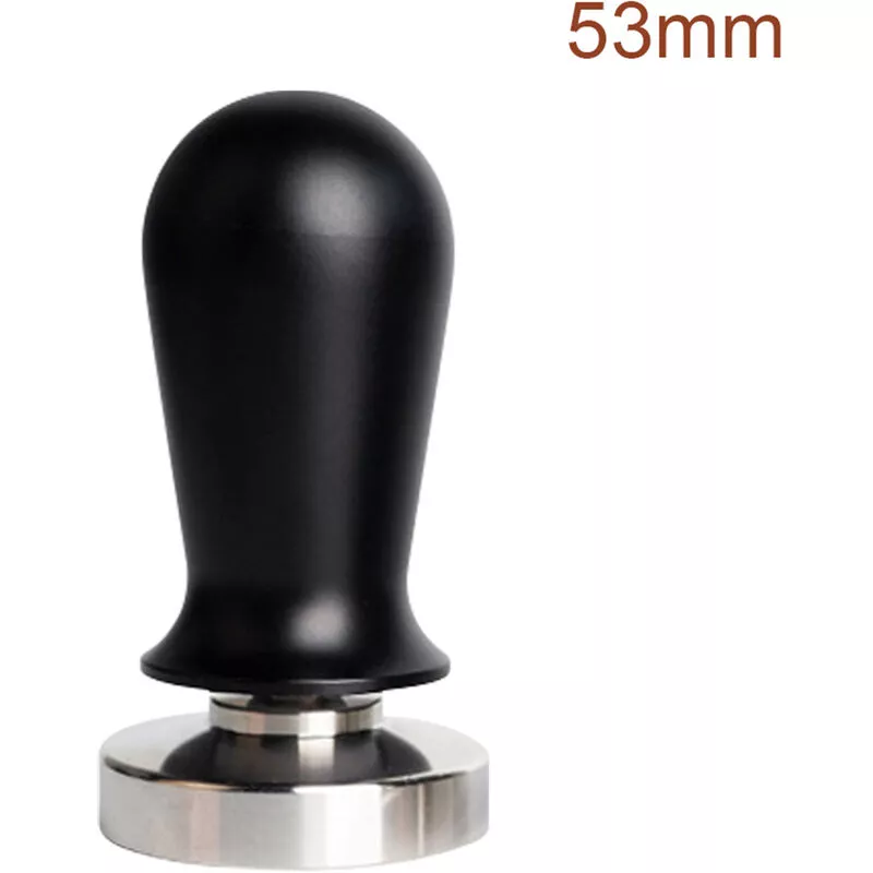 Tamper De Café Tamper De Café Expreso De Acero Inoxidable Con Mango De Madera Elegante Tamper De Mano De Espresso Con Resorte, 53 Mm Negro En Oferta Tamper De Café Tamper De Café Expreso De Acero Inoxidable Con Mango De Madera Elegante Tamper De Mano De Espresso Con Resorte