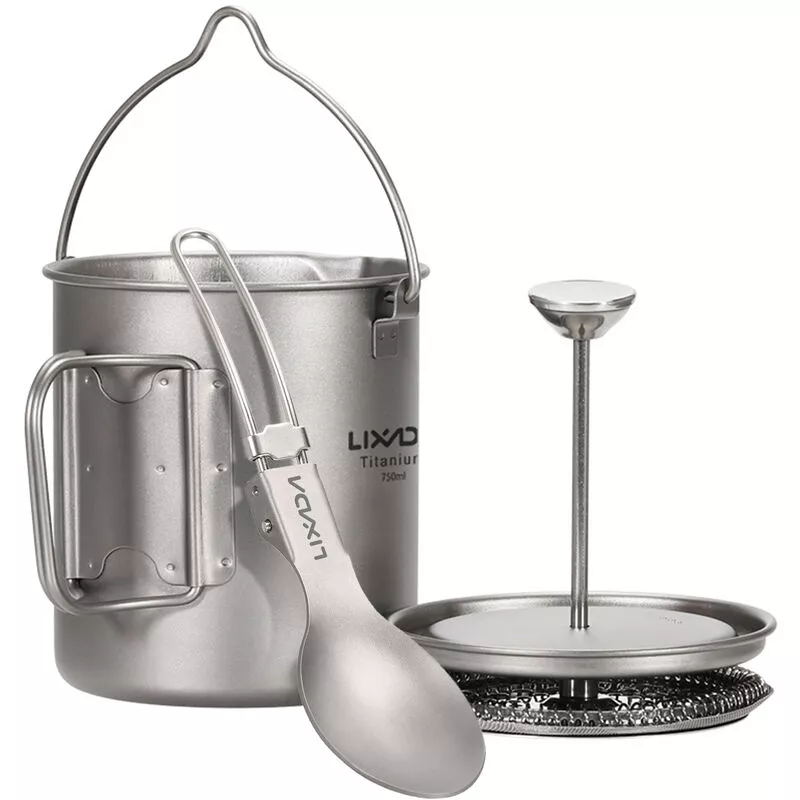 Taza de cafe de titanio de 750 ml